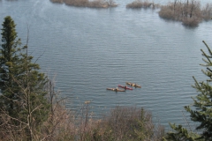 Pogled na zivahno dogajanje na jezeru