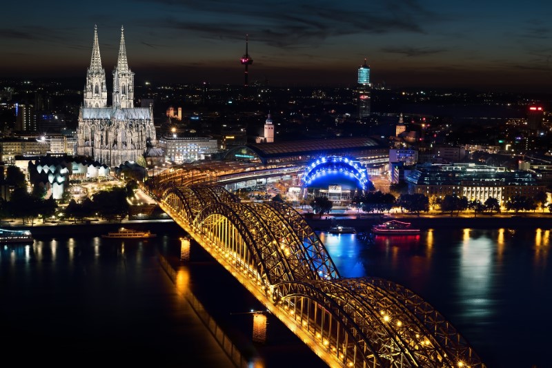 Katedrala in most v Kölnu